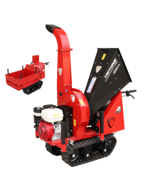 Biotrituratore semovente a cingoli su motocarriola Ceccato Tritone BIG CINGO