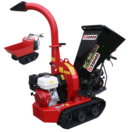 Biotrituratore semovente a cingoli su motocarriola Zanon BC 90 Cingo