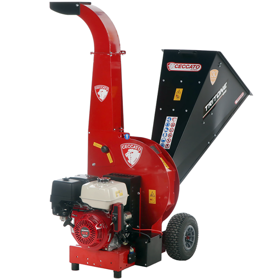 Biotrituratore a scoppio Ceccato Tritone BIG - Motore Honda GX 390 avviamento elettrico