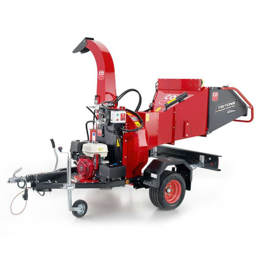 Biotrituratore per vegetali a motore termico Tritone Super Monster GX690 su carrello